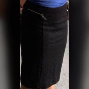 Black Michael Kors Gold Zipper Skirt